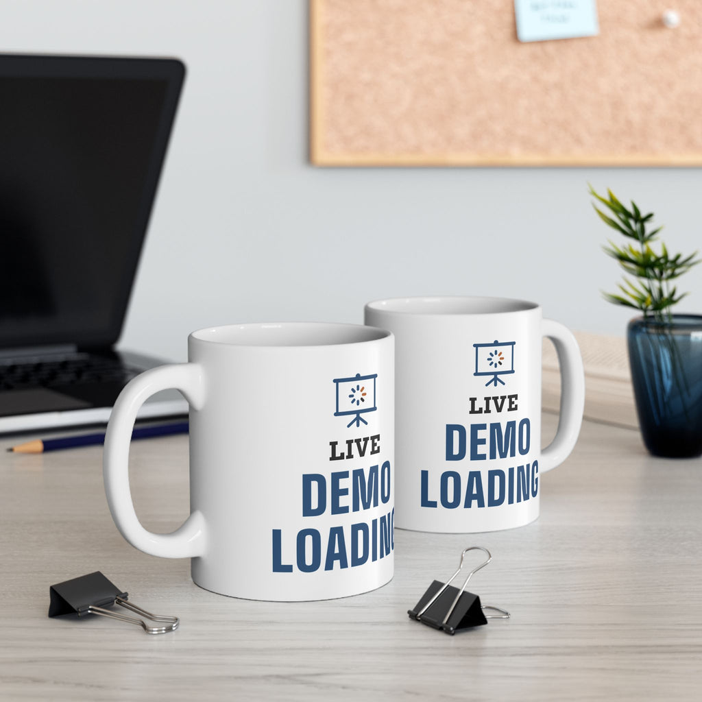 Technical Trainer Mug “Live Demo Loading” for Live Software Training Instructors