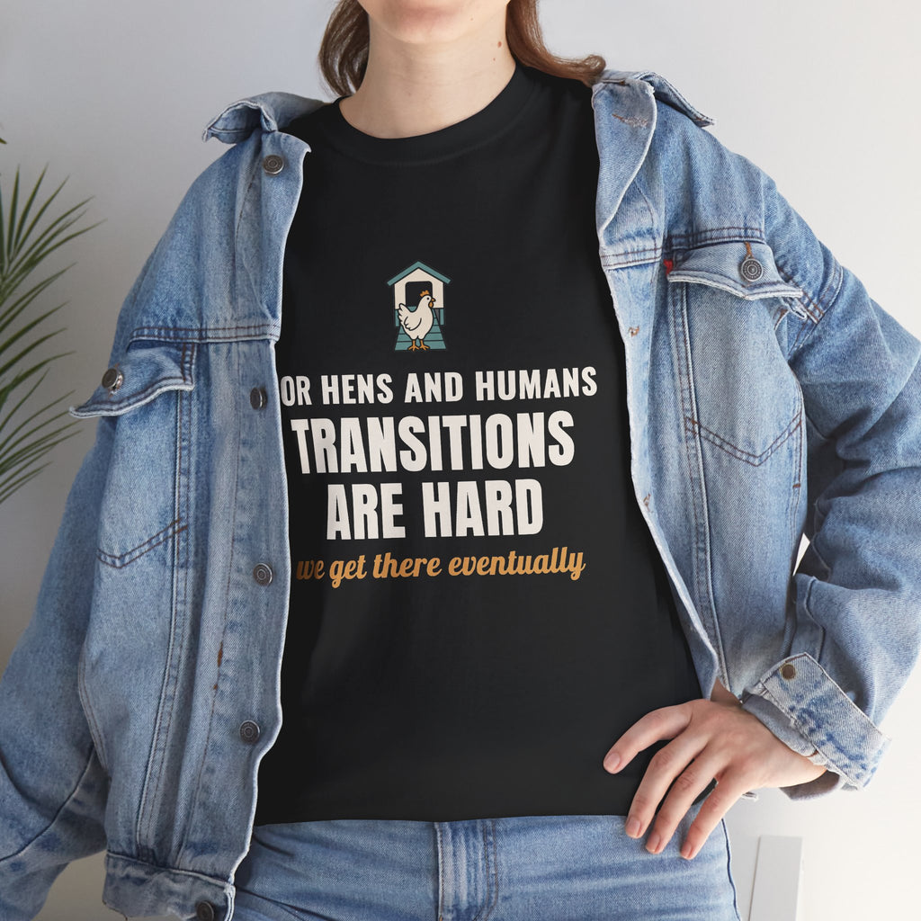 Backyard Chickens "Transitions Are Hard" Special Education Teacher Chicken Shirt
