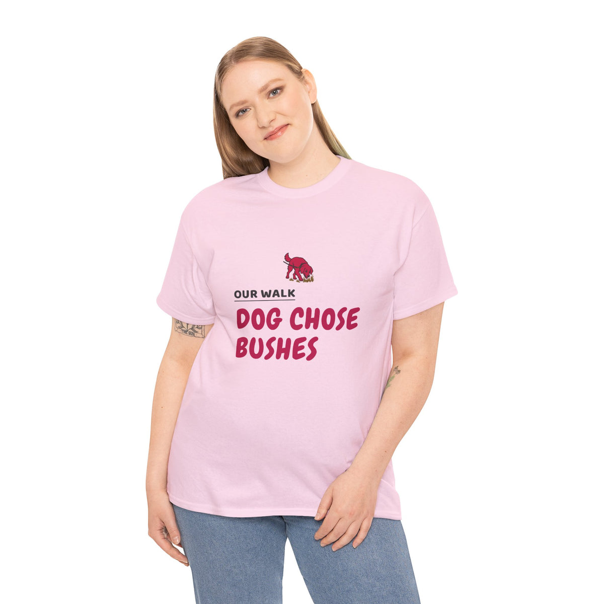 Dog Walk Shirt for Weekend Photo-Walk Dog Owners "Our Walk Dog Chose Bushes"