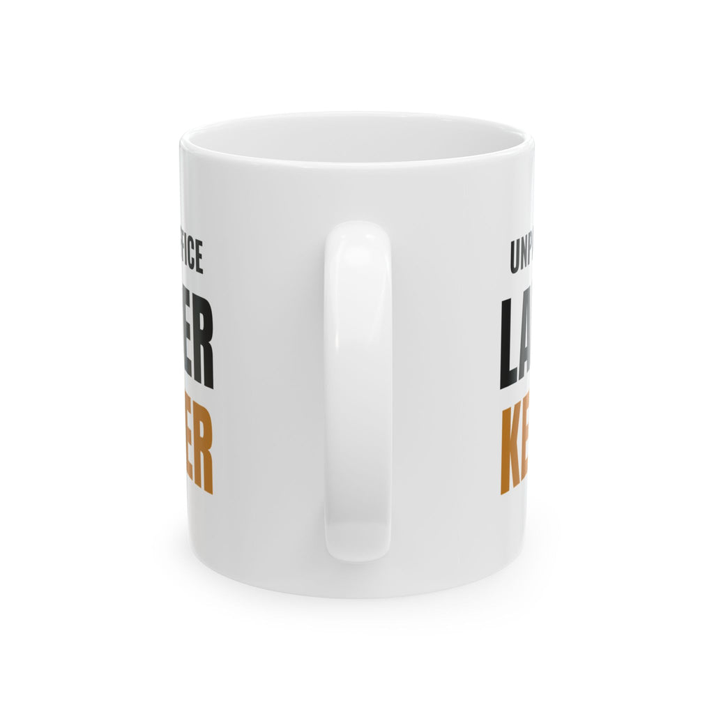 Pickleball Ladder Keeper Mug, "Unpaid Office" Gift for Club Organizers