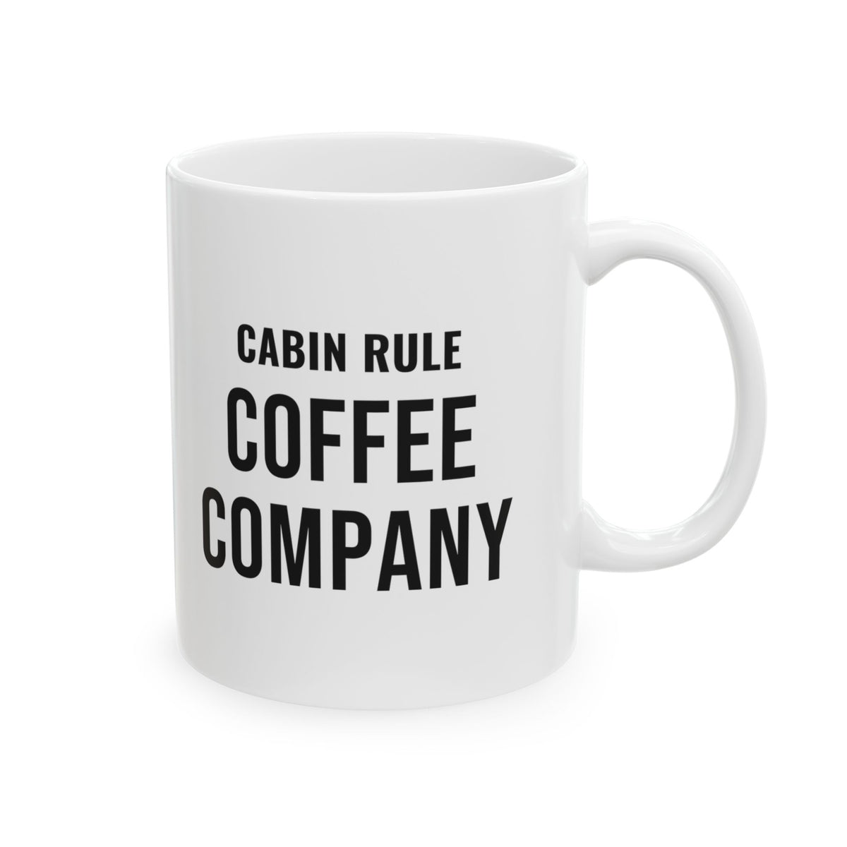 Fall Cabin Host Mug for Adult Cabin Hosts, “Cabin Rule: Coffee Company”