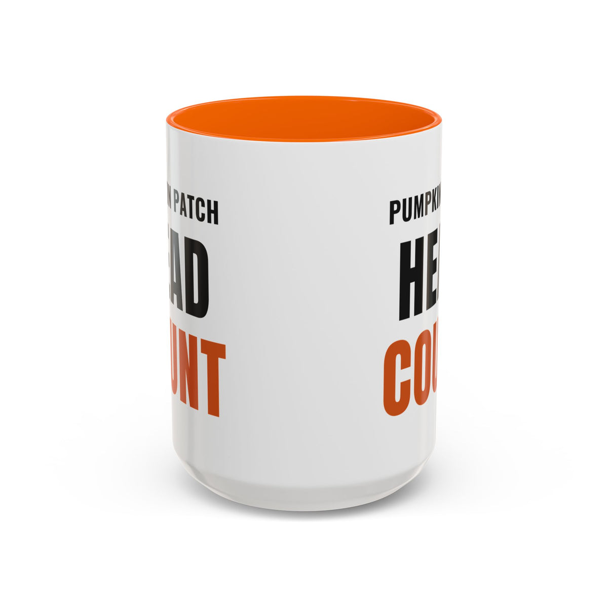 Pumpkin Patch Head Count Coffee Mug | color:Orange
