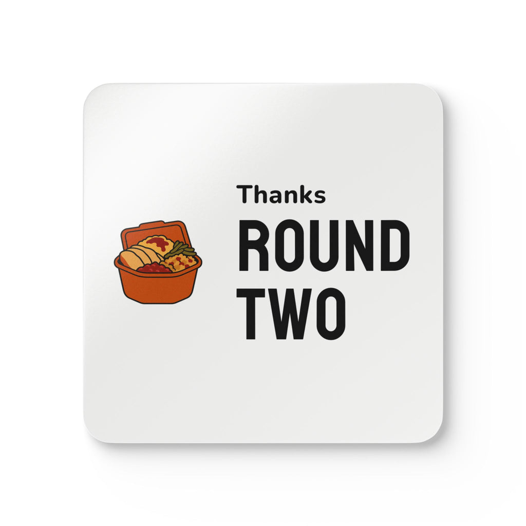 Friendsgiving Coaster Set for Hosts Who Share Generous Leftovers