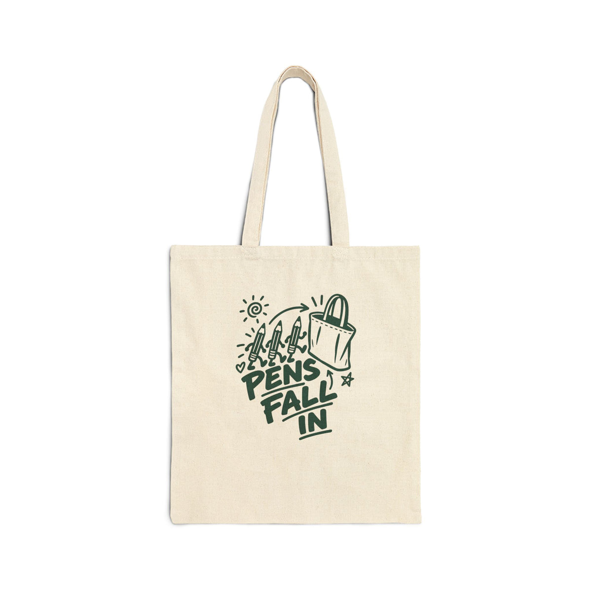 Teacher Tote Bag for Elementary Teachers, “PENS FALL IN”