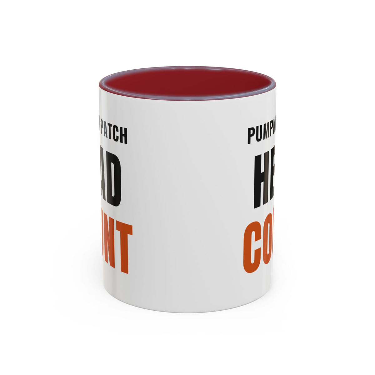 Pumpkin Patch Head Count Coffee Mug | color:Maroon