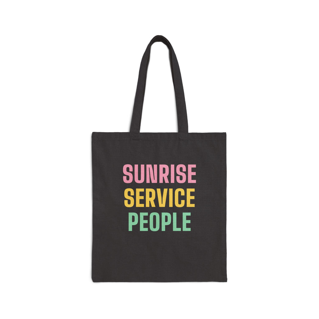 Easter Tote Bag “Sunrise Service People” for Christians Attending Sunrise Services