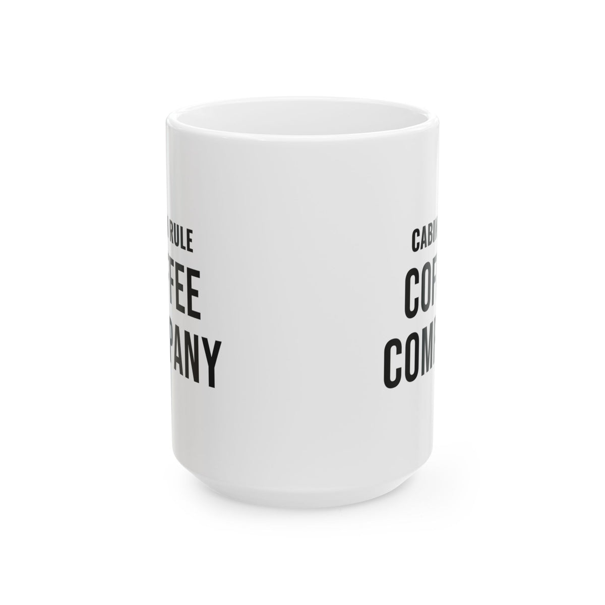 Fall Cabin Host Mug for Adult Cabin Hosts, “Cabin Rule: Coffee Company”