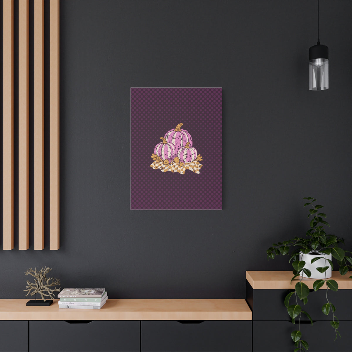 Pumpkin Harvest Matte Canvas Wall Art