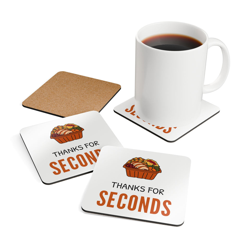 Friendsgiving Host Coaster Set for Hosts Who Pack Extra Portions