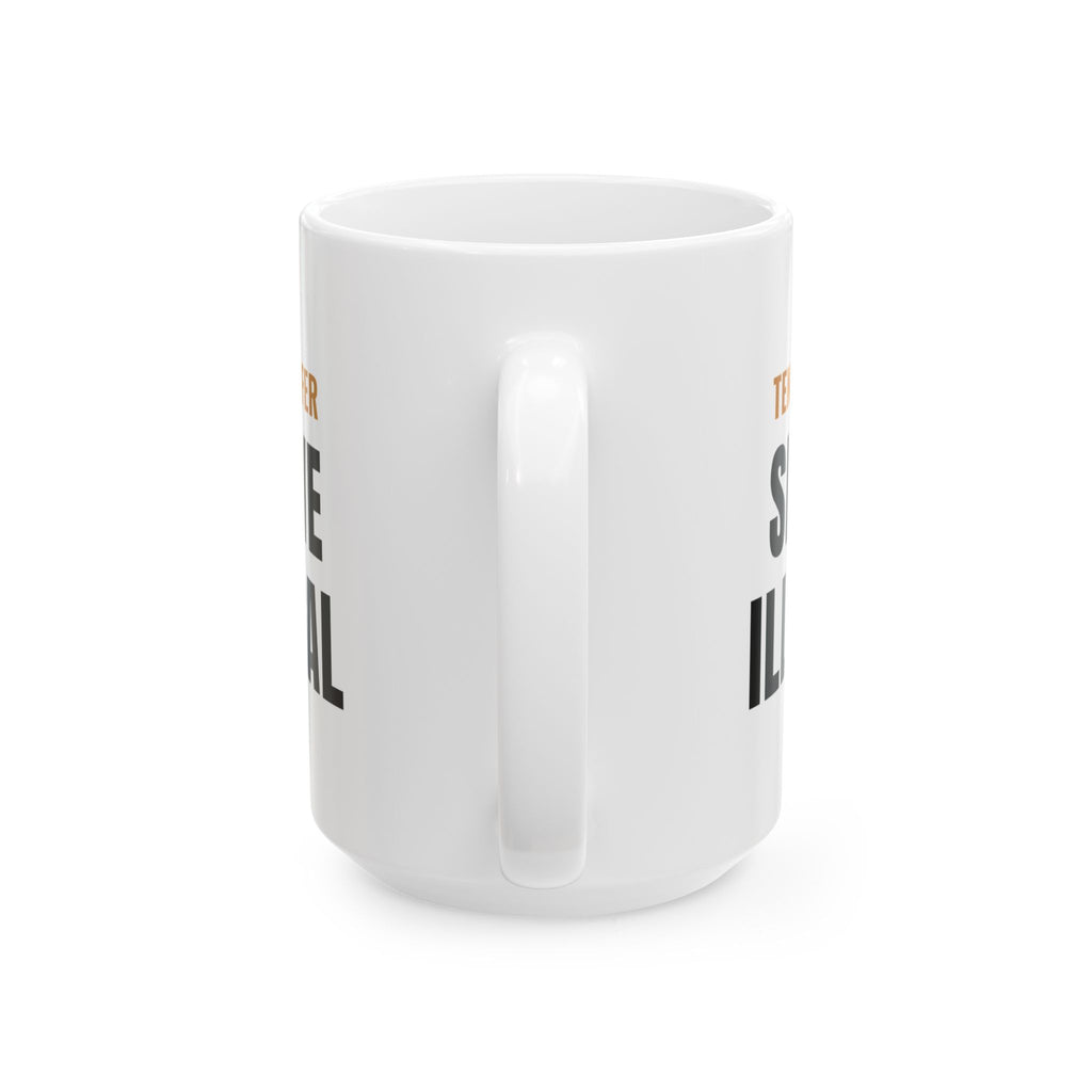 Pickleball Tennis Lifer Mug, "Serve Illegal" Gift for Tennis Players