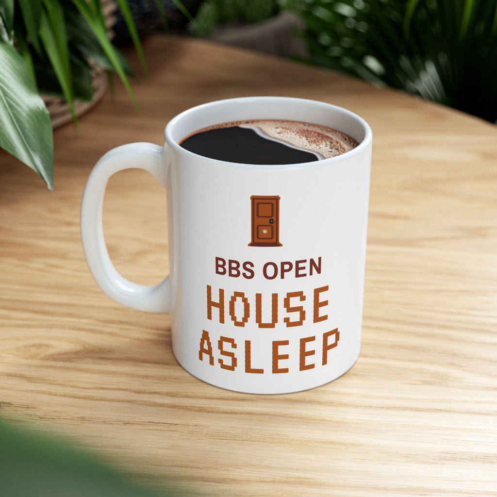 BBS Nostalgia Coffee Mug for Dial-Up Era Online Veterans