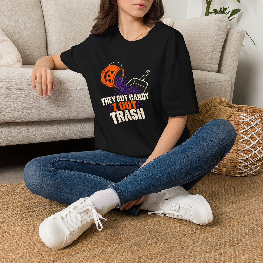Teacher Halloween Shirt for Elementary Teachers "They Got Candy I Got Trash"