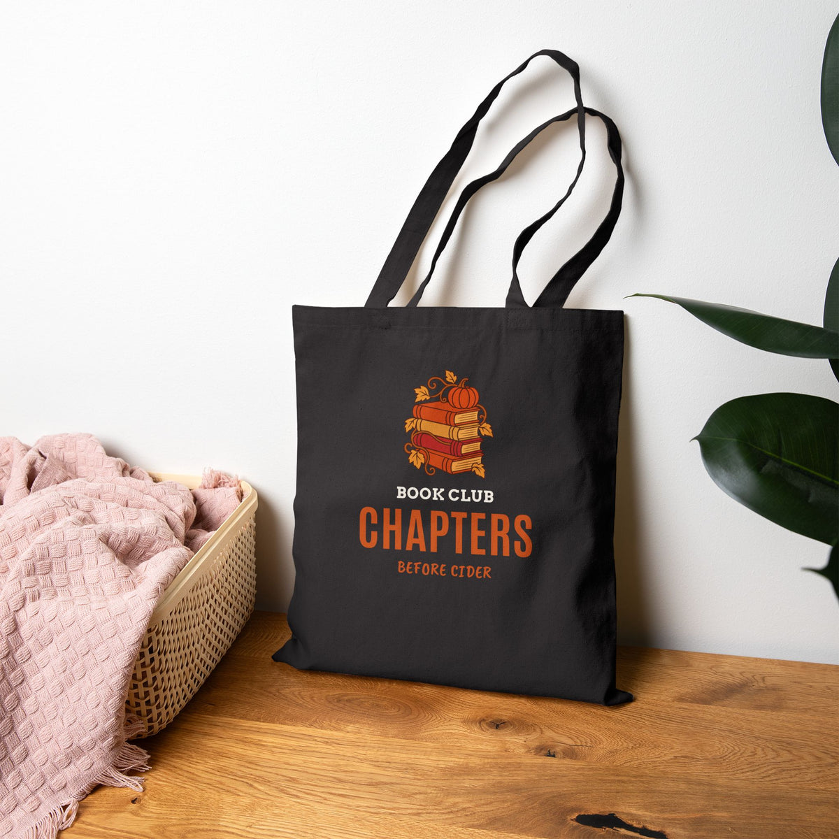Book Club Tote Bag for Pumpkin-Patch Book Club Friends