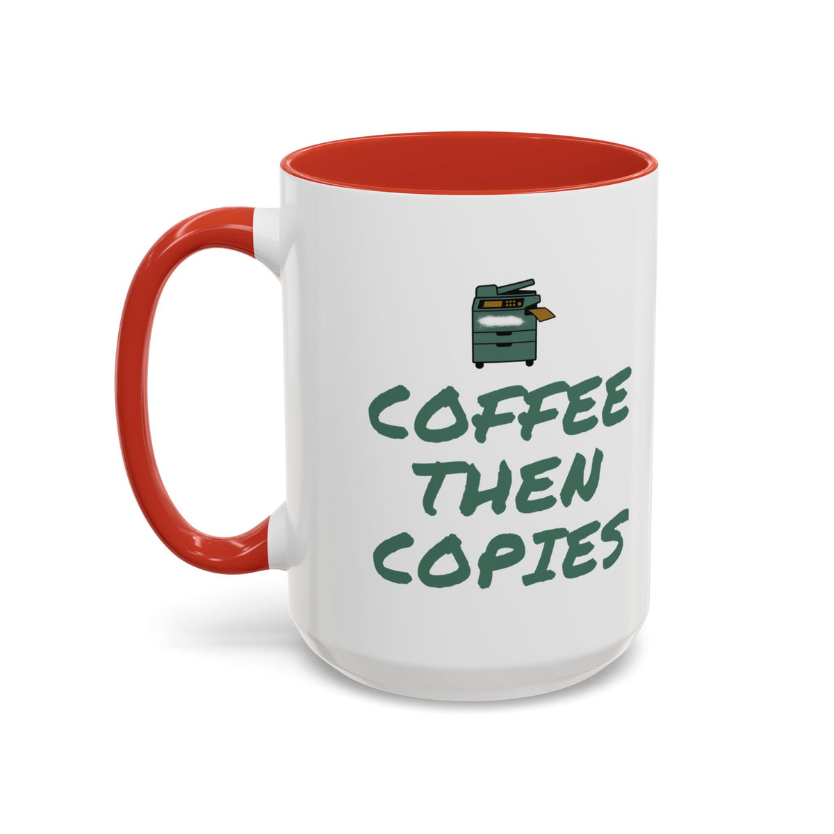 Teacher Coffee Mug for Teachers Before First Bell, “Coffee Then Copies”