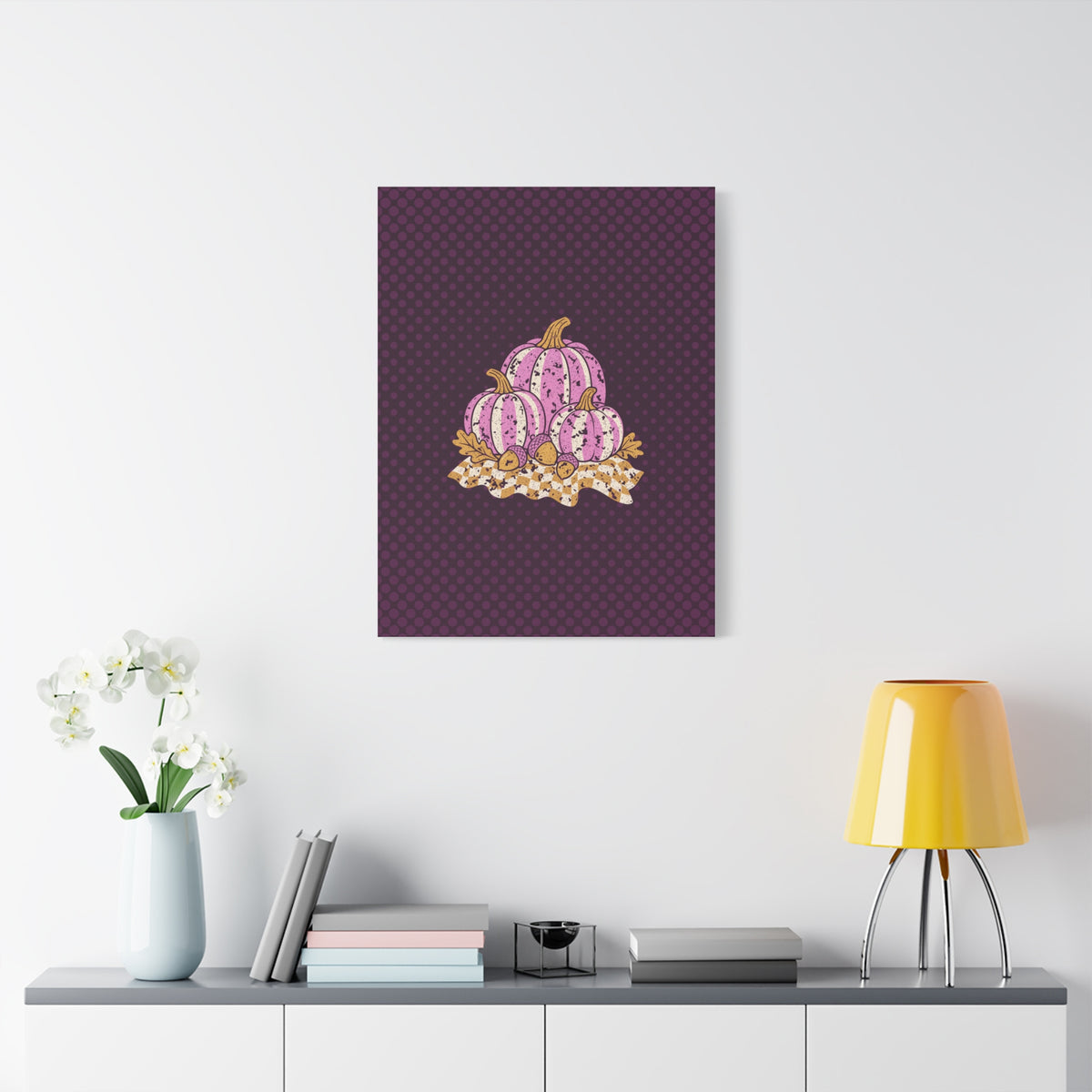 Pumpkin Harvest Matte Canvas Wall Art