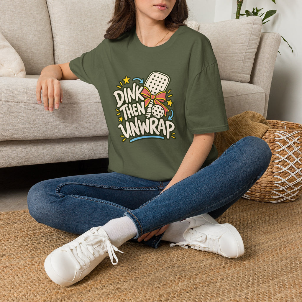 Pickleball Christmas Shirt for Pickleball Players, Dink Then Unwrap