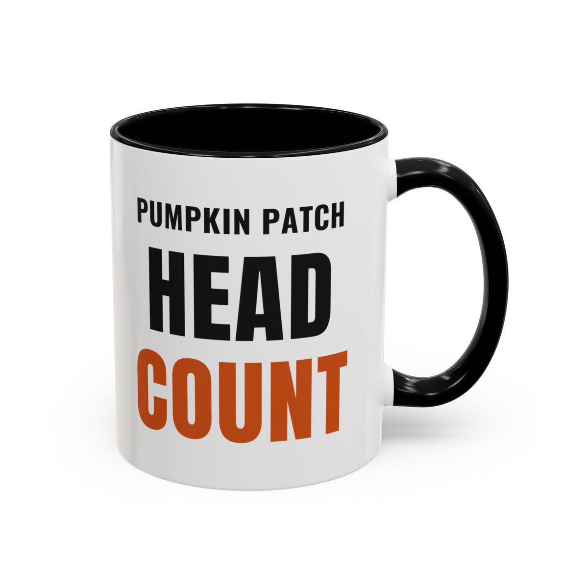 Pumpkin Patch Head Count Coffee Mug | color:Black