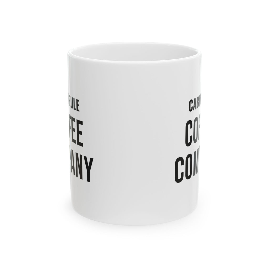 Fall Cabin Host Mug for Adult Cabin Hosts, “Cabin Rule: Coffee Company”
