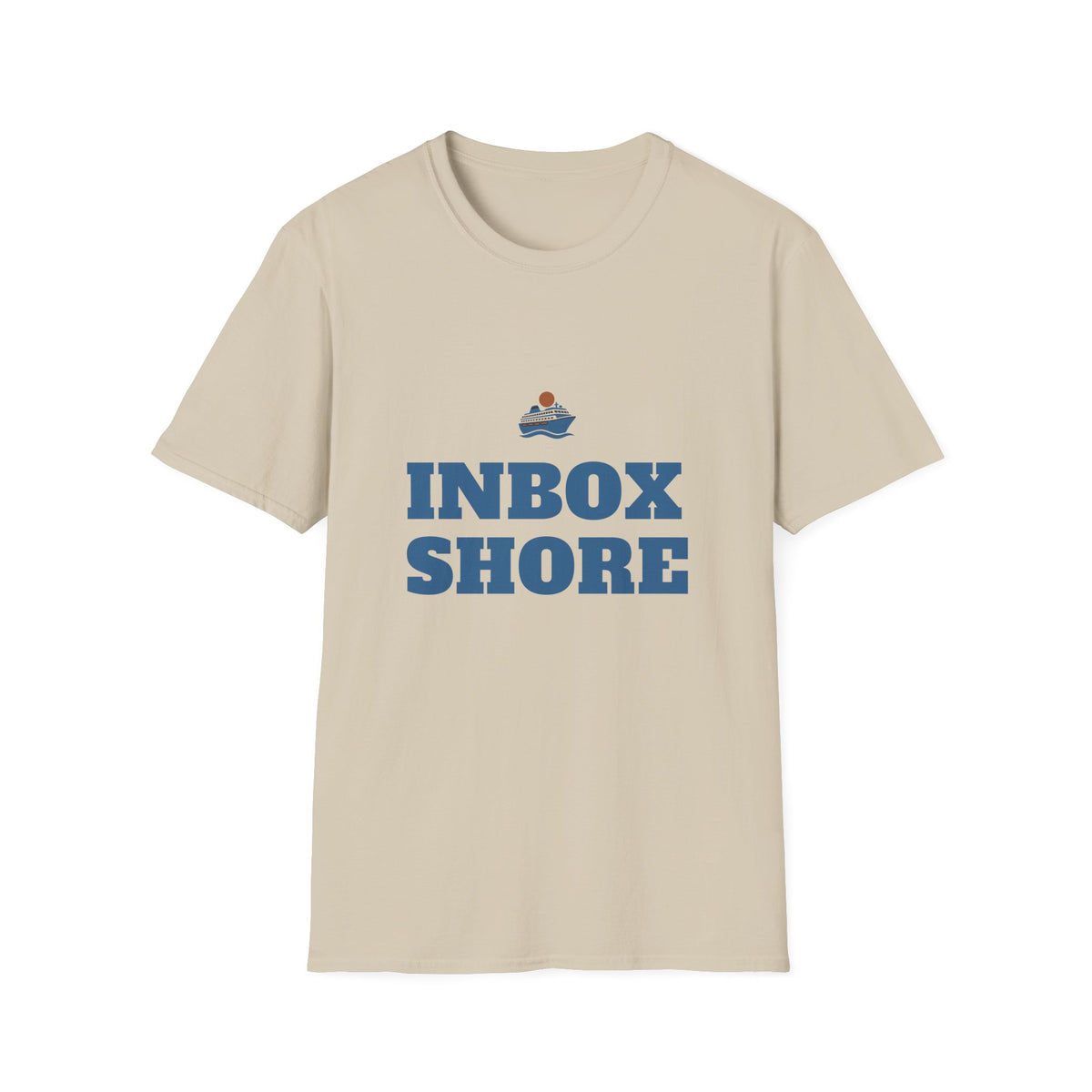 Funny Cruise Shirt for Adult Cruise Travelers, “Inbox Shore” Tee