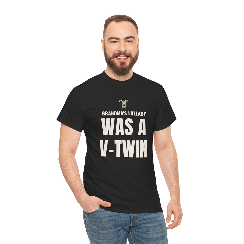 Grandma's Lullaby Was a V‑Twin T‑Shirt, Vintage Motorcycle Grandma Tee