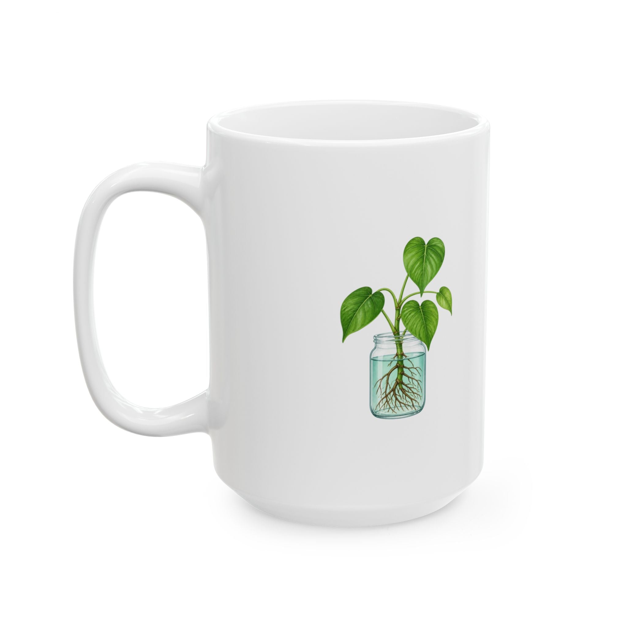 Philodendron Propagation Mug – Botanical Plant Lover Gift, 11oz & 15oz