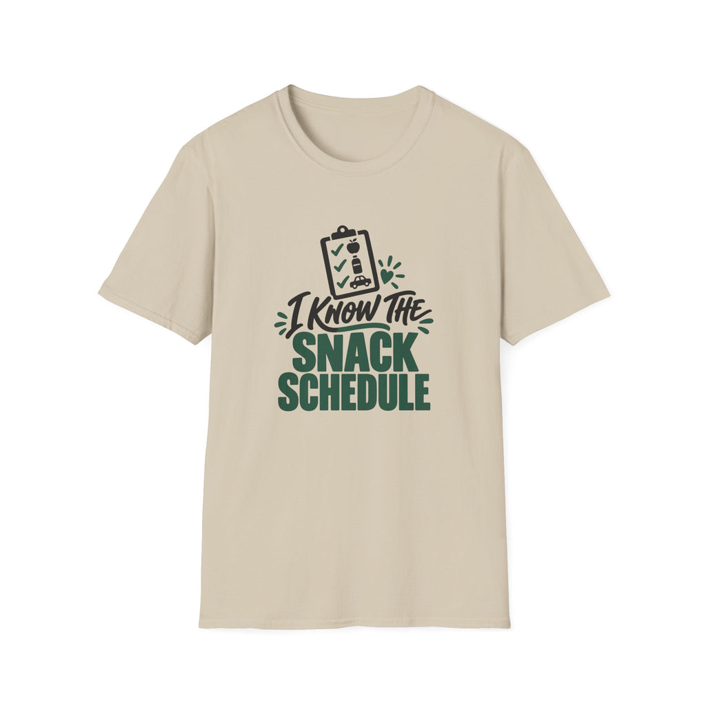 Football Mom Shirt for Youth Game-Day Moms, “I Know the Snack Schedule”