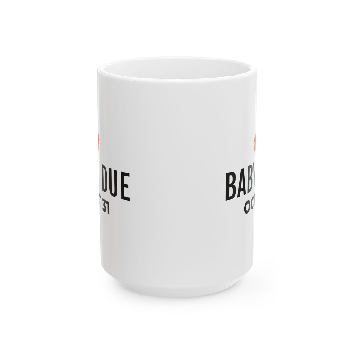 Pregnancy Announcement Tumbler Mug for Expecting Parents Halloween Reveal