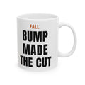 Fall Pregnancy Reveal Mug for Expecting Parents, “FALL BUMP MADE THE CUT”