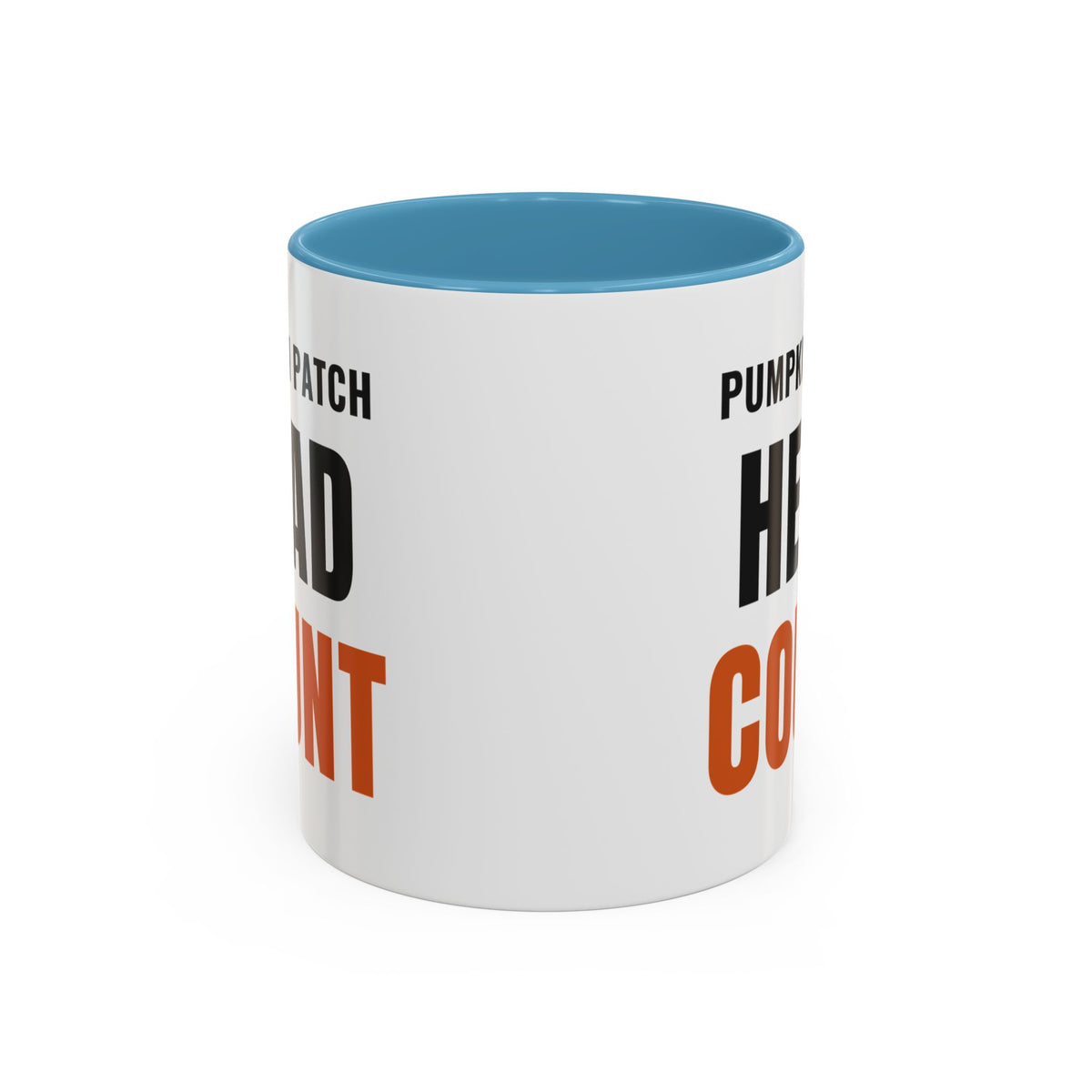 Pumpkin Patch Head Count Coffee Mug | color:Light Blue
