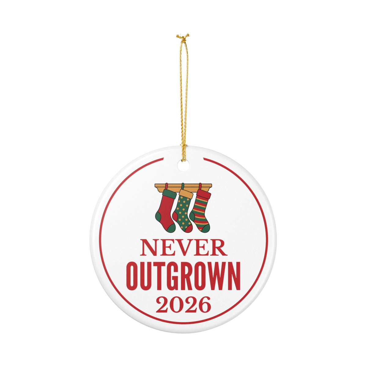 Mom Christmas Ornament for a Tradition-Keeping Mom, “Never Outgrown” 2026