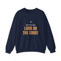 Pickleball Librarian Crewneck Sweatshirt, "Loud on the Court" Design