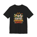 Christian Nurse Shirt for Nurses and Nursing Students, “Coffee Compassion Christ”
