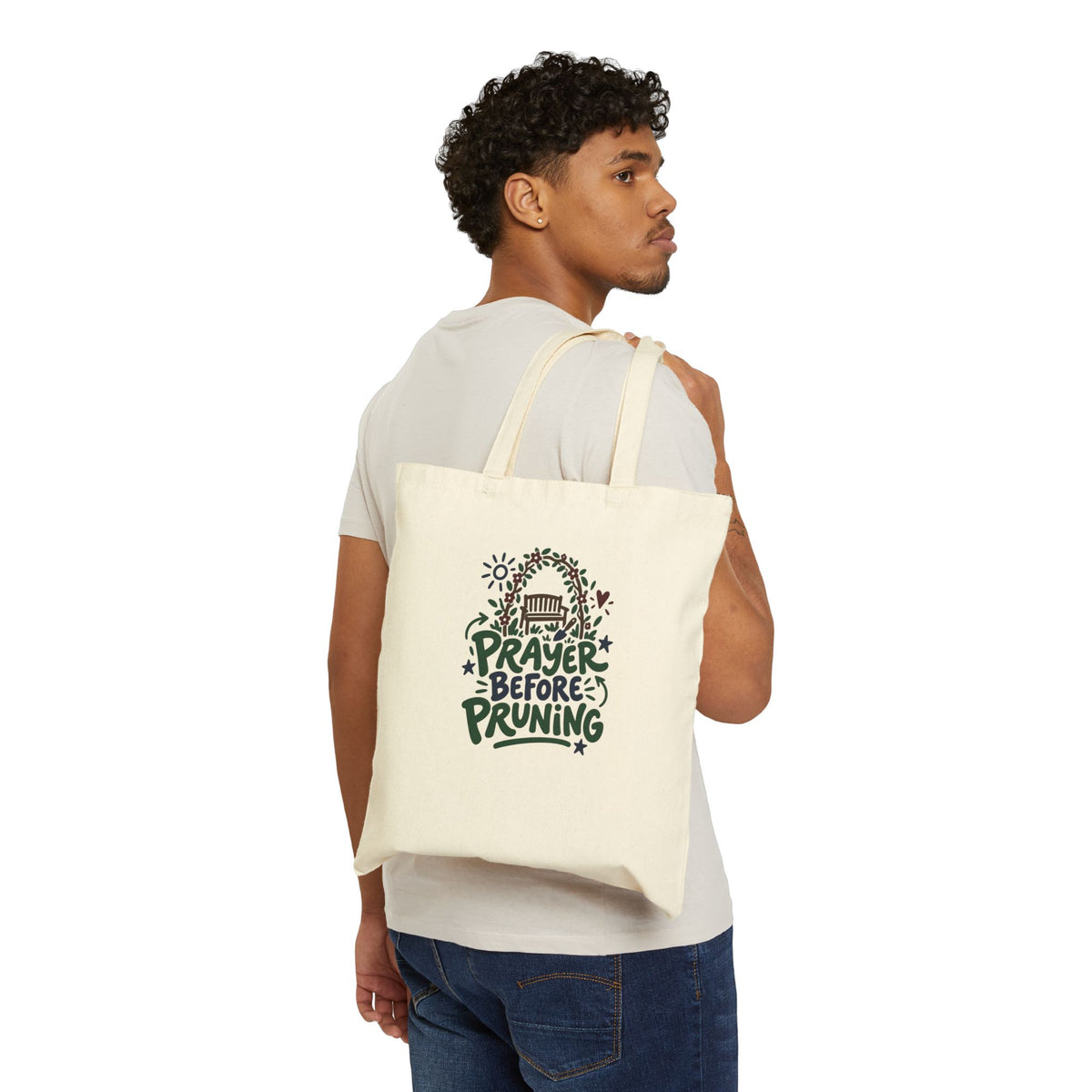 Christian Gardening Tote Bag for Gardeners Carrying Garden Supplies