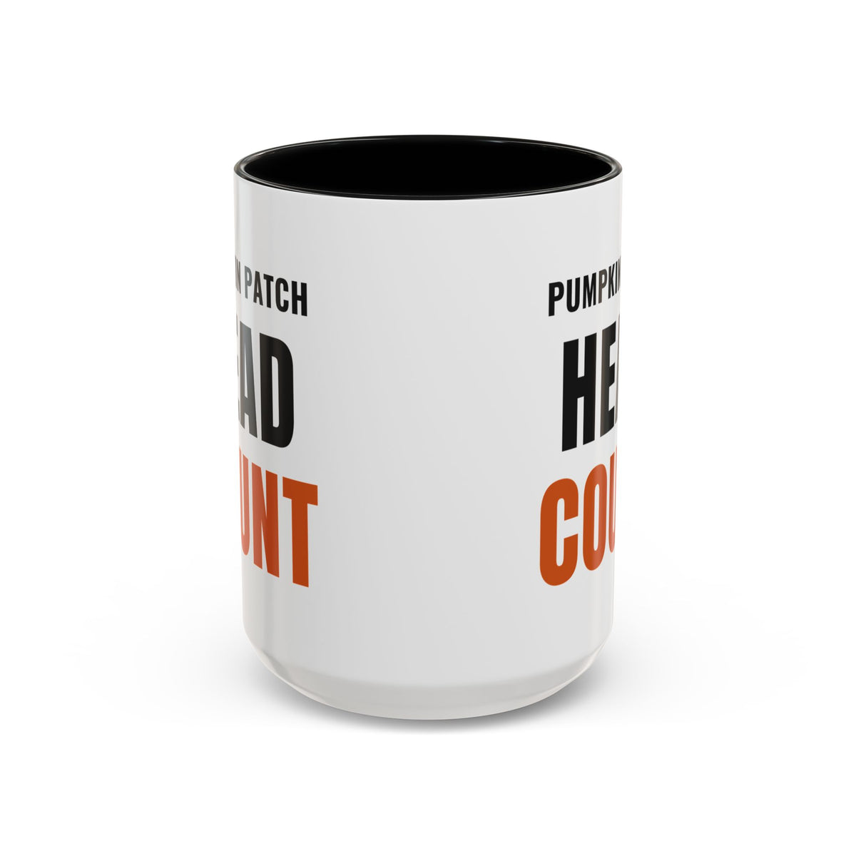 Pumpkin Patch Head Count Coffee Mug | color:Black