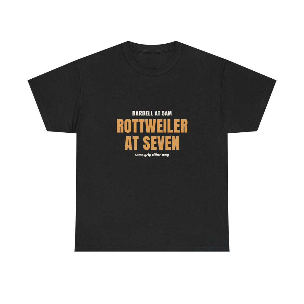 Vet Tech CrossFit Shirt, "Rottweiler at Seven" Tee for Dog Lovers
