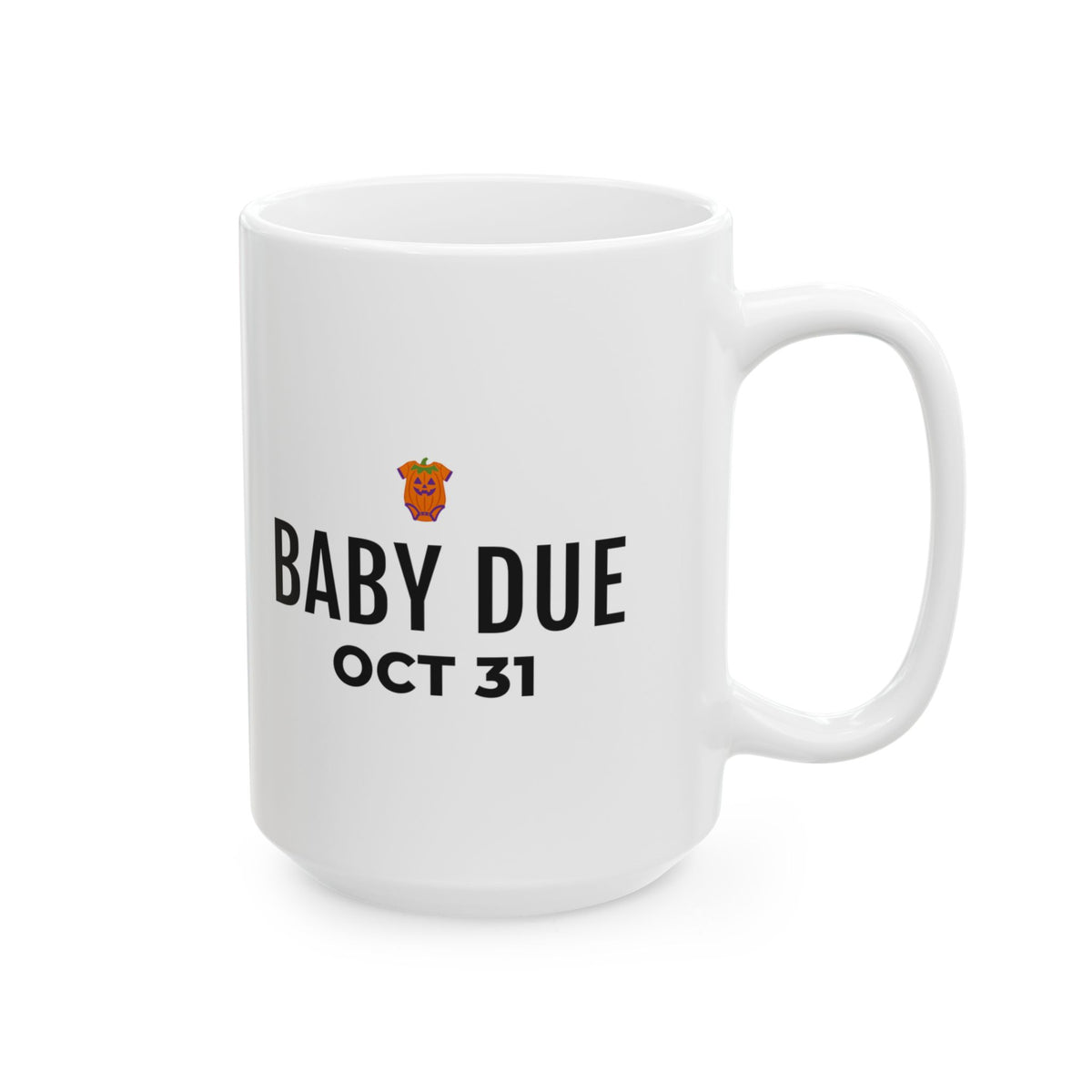 Pregnancy Announcement Tumbler Mug for Expecting Parents Halloween Reveal