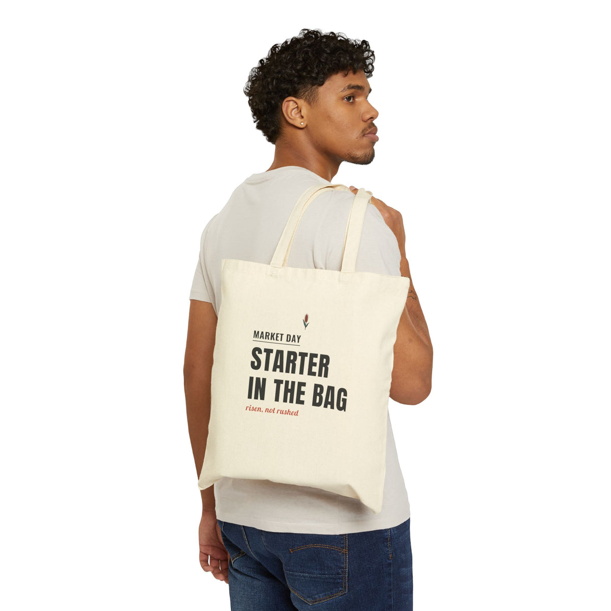 Sourdough Starter Tote Bag, Sourdough Baking Gift for Saturday Market Bakers