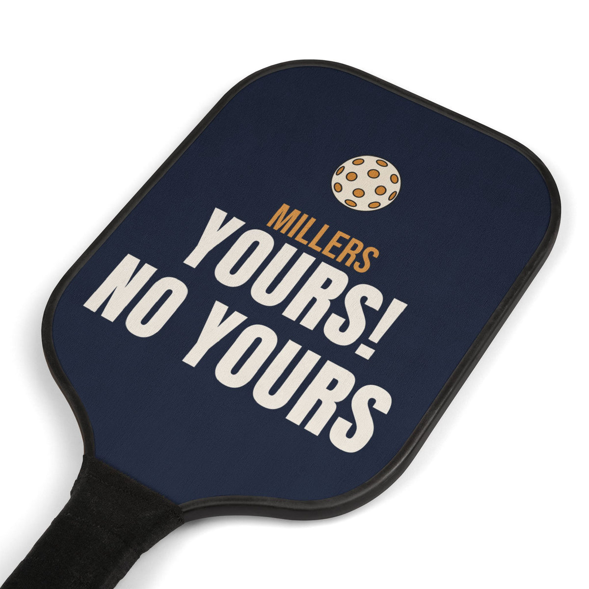 Personalized Pickleball Paddle Set for Mixed Doubles Couples, Navy