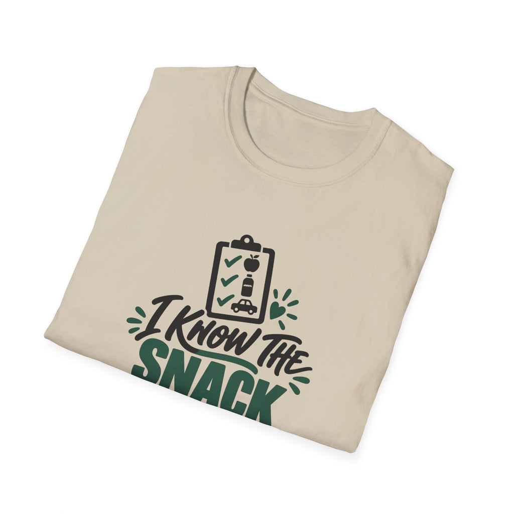 Football Mom Shirt for Youth Game-Day Moms, “I Know the Snack Schedule”