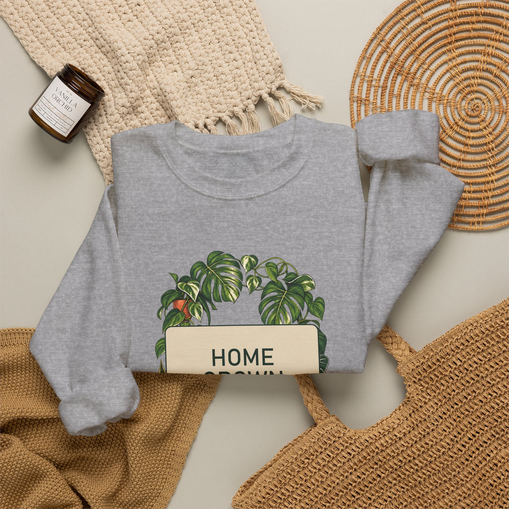 Home Grown Quiet Botanical Crewneck