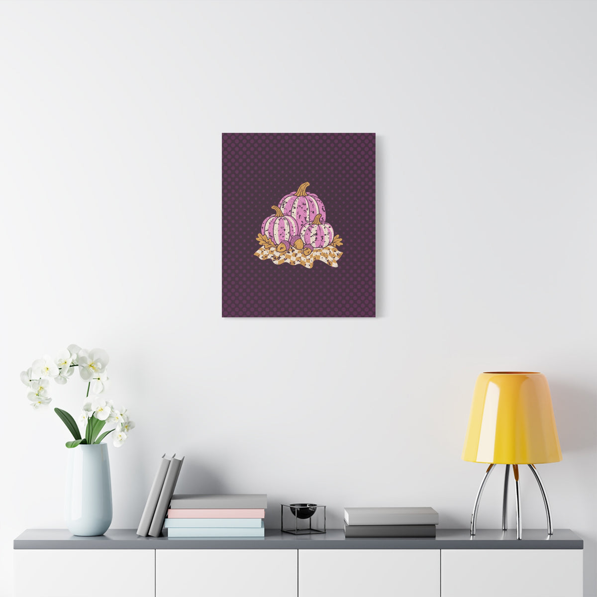 Pumpkin Harvest Matte Canvas Wall Art
