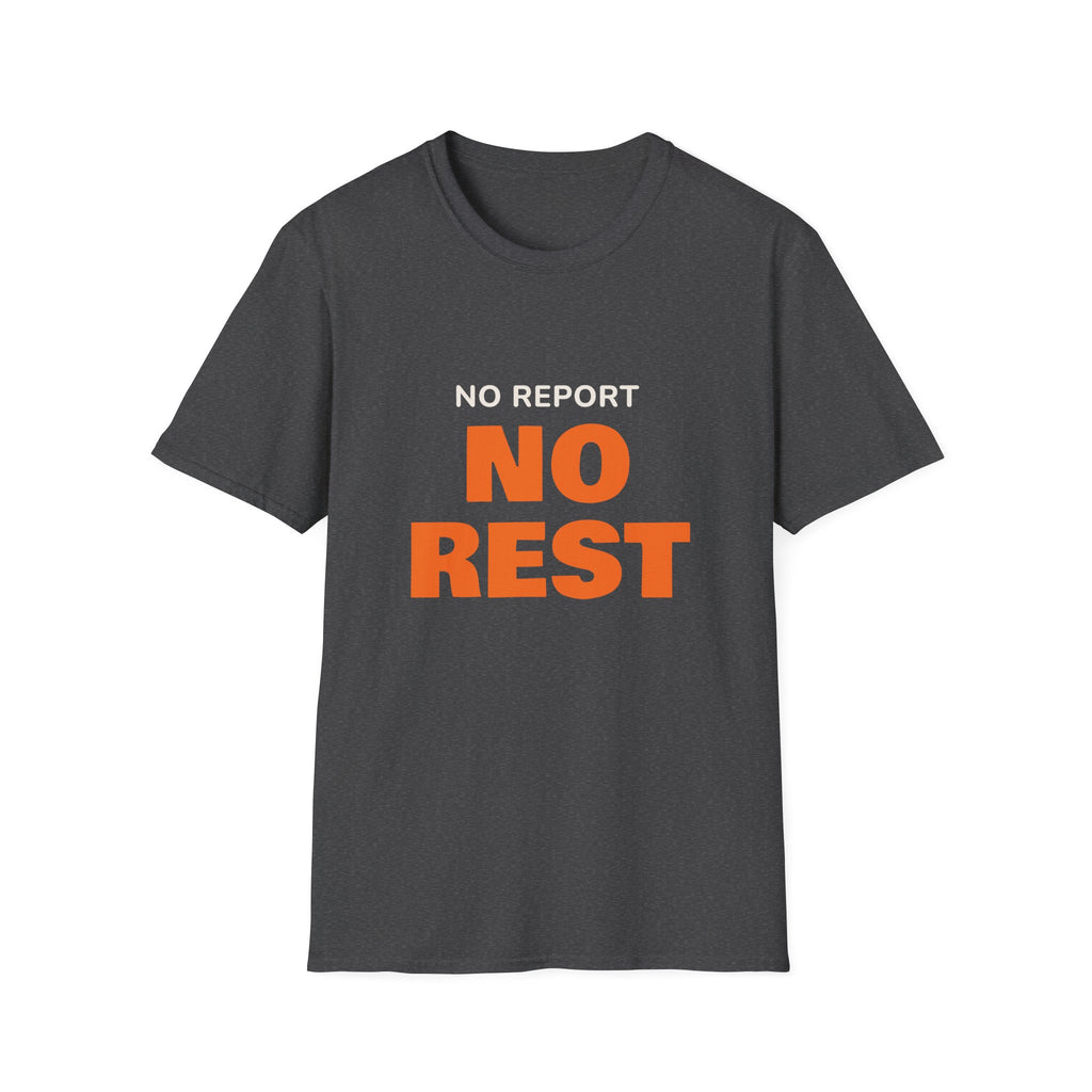 Halloween Nurse Shirt for Nurses Celebrating Together, "No Report No Rest"