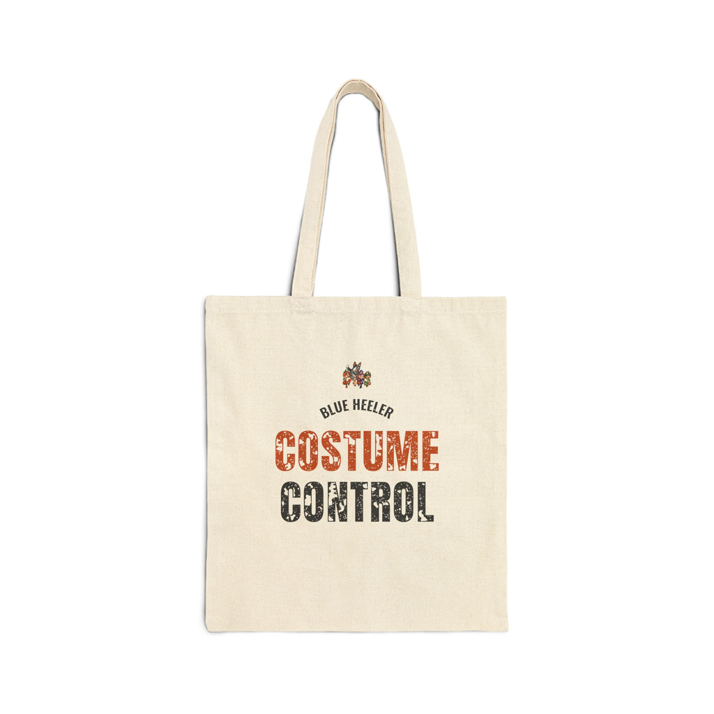 Costume Control Cotton Tote Bag, 'Blue Heeler' Rustic Halloween Trick-or-Treat Tote