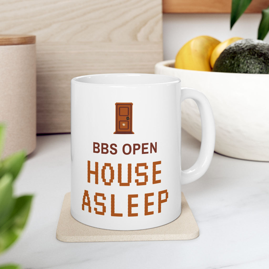 BBS Nostalgia Coffee Mug for Dial-Up Era Online Veterans