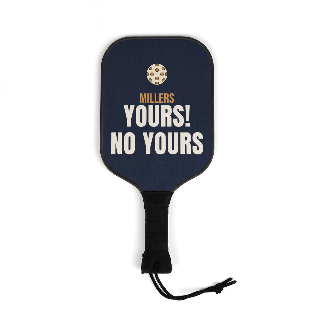 Personalized Pickleball Paddle Set for Mixed Doubles Couples, Navy