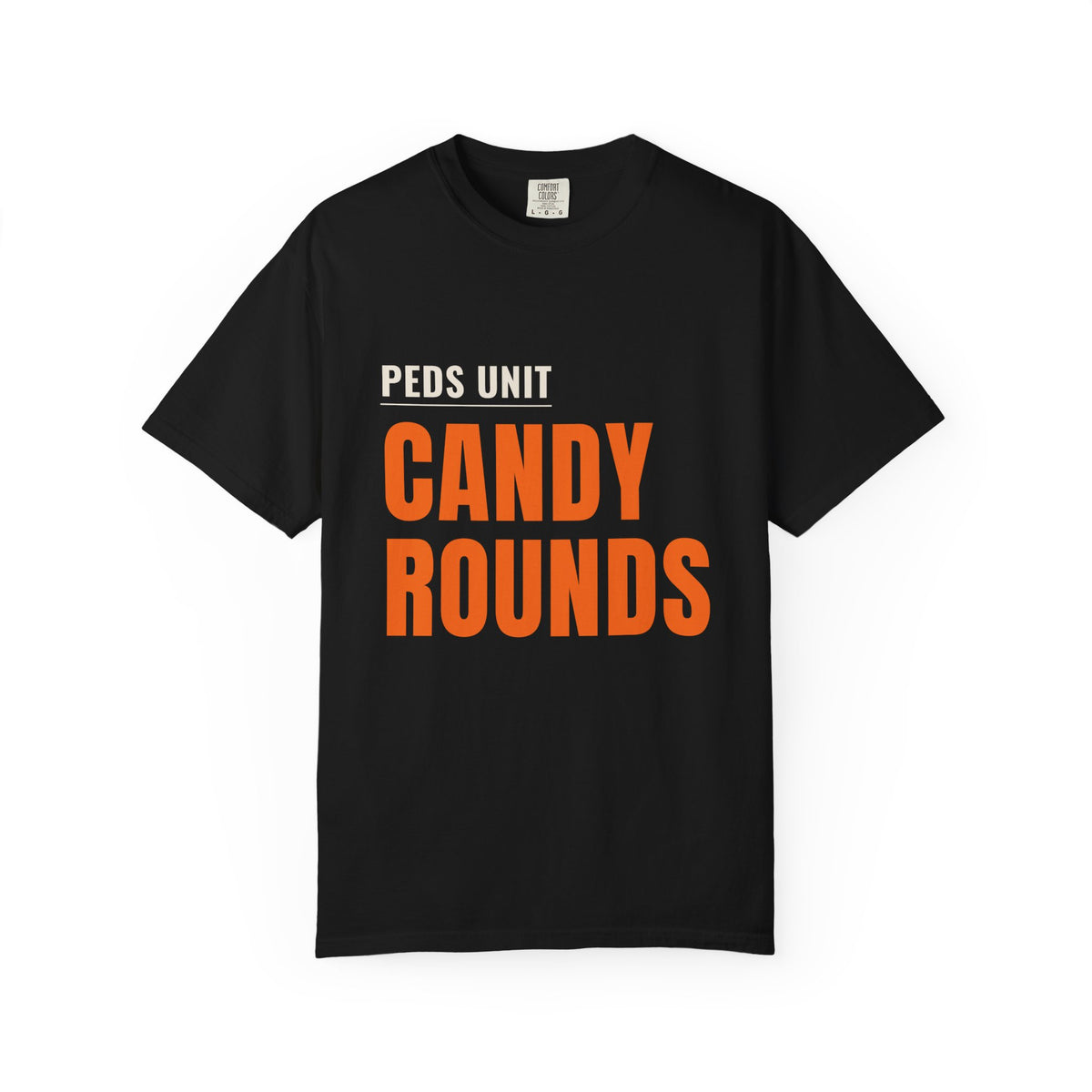 Peds Unit "Candy Rounds" T‑Shirt, Pediatric Nurse Halloween Candy Rounds Tee