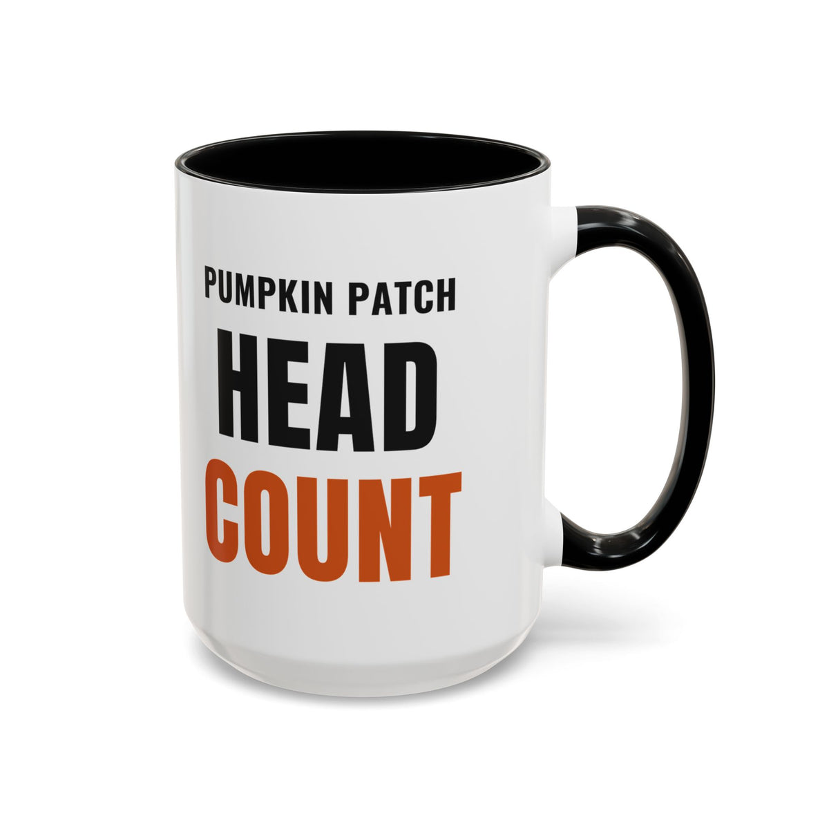 Pumpkin Patch Head Count Coffee Mug | color:Black