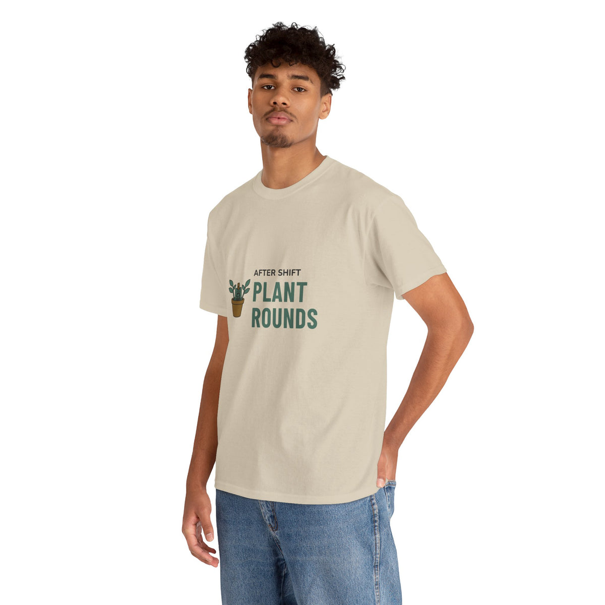 Night Shift Nurse Tee for Nurses With Houseplants "After Shift Plant Rounds"