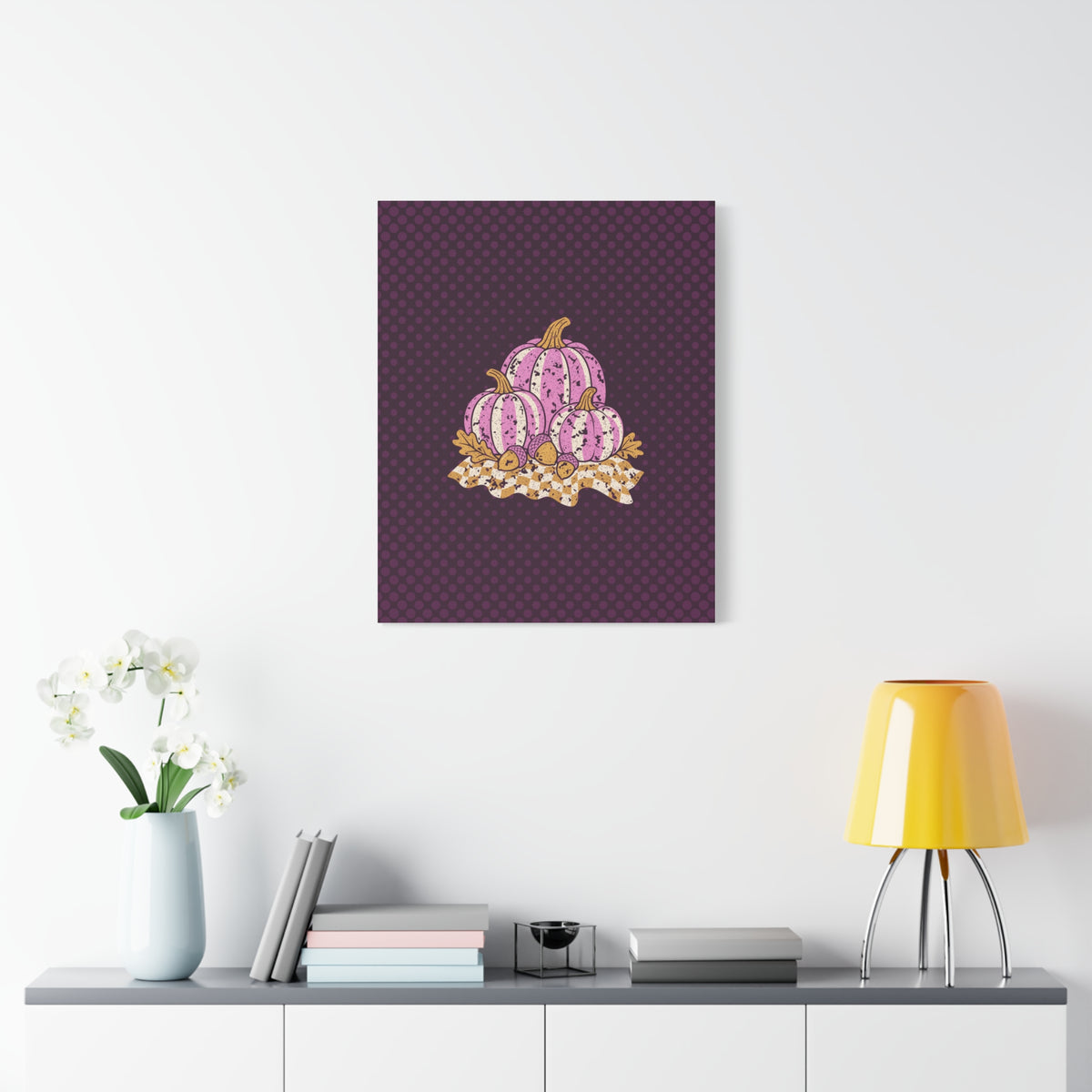 Pumpkin Harvest Matte Canvas Wall Art