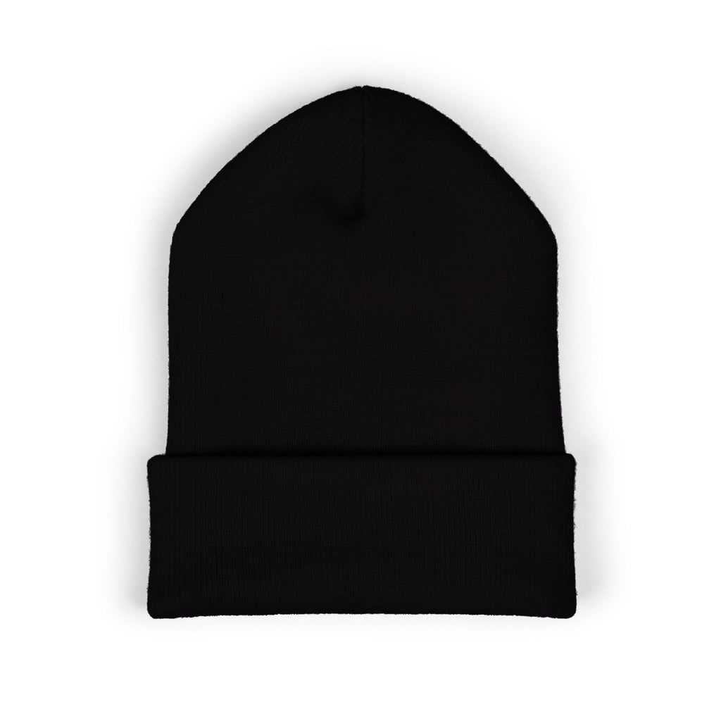 Unfurling Fern Embroidered Cuffed Beanie